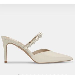 Dolce Vita white pearl heals. Worn once to my bridal shower.